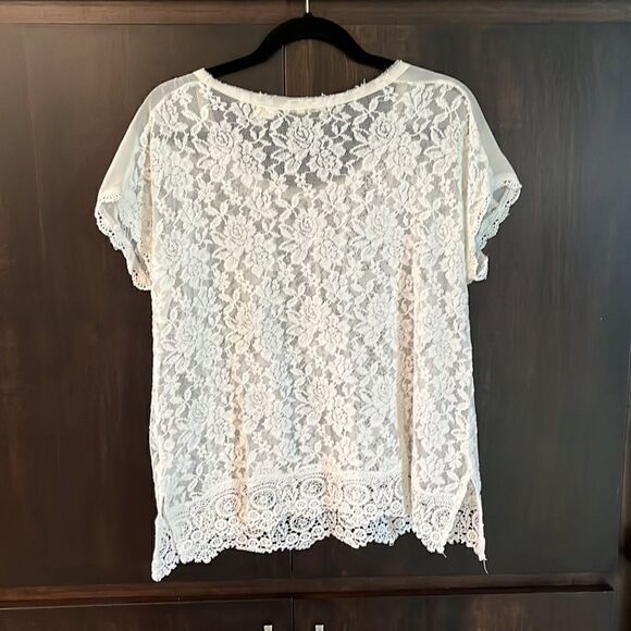 Miss Me Cream Lace Top - Picture 4 of 6